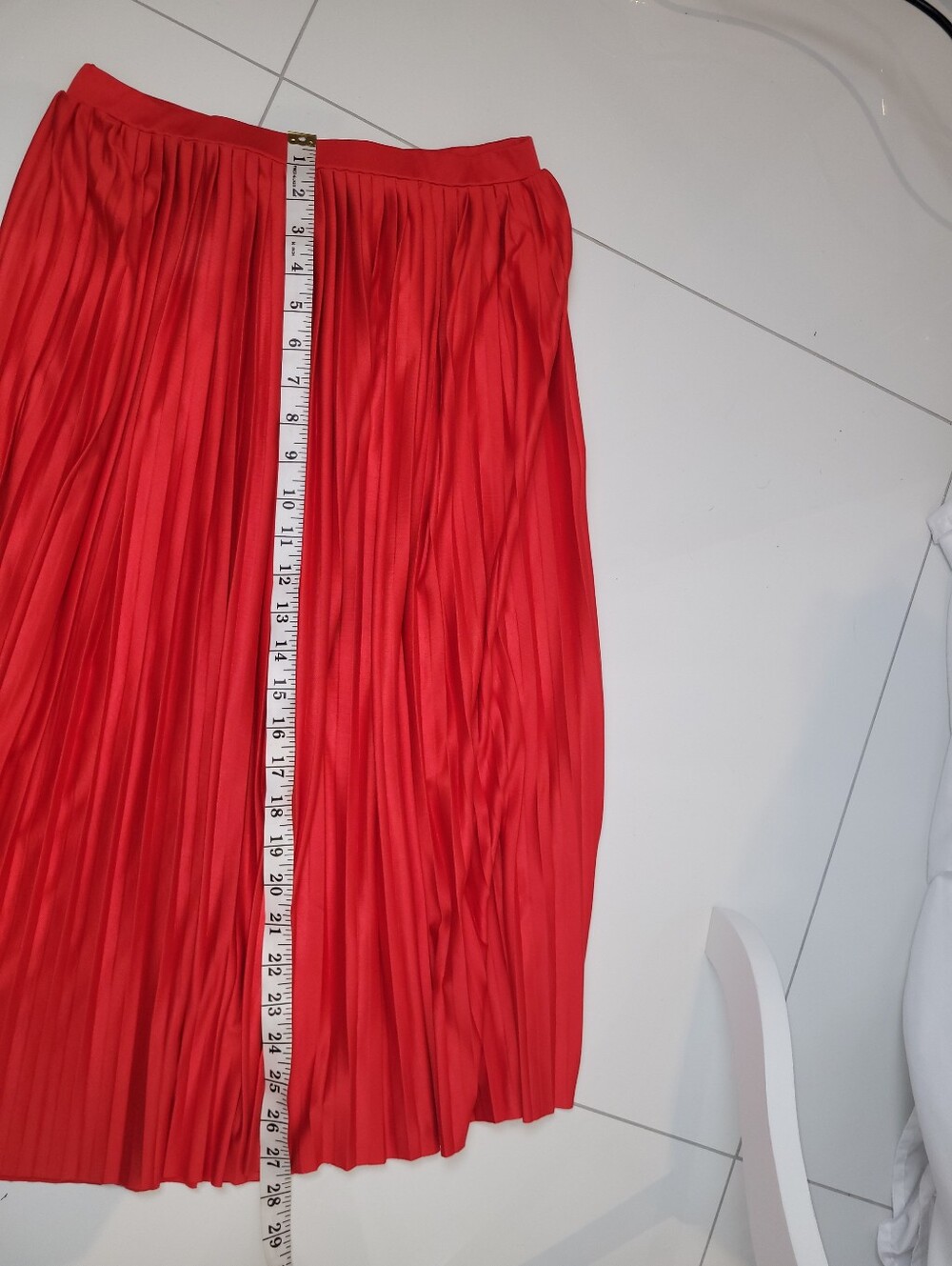 Twik ( Simons) Red Pleated Maxi Midi Skirt - Size Small (NWOT) - Picture 11 of 13